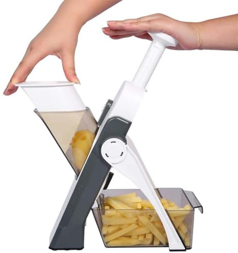 Edelstahl Gemüseschneide Werkzeug, 5 In 1 Gemüseschneider, Gemüse Schneider, Mandoline Gemüsehobel, Gemüseschneider Mandoline Gemüsehobel, Multifunktion Gemüsehobel Küchenhobel für Obst Gemüse