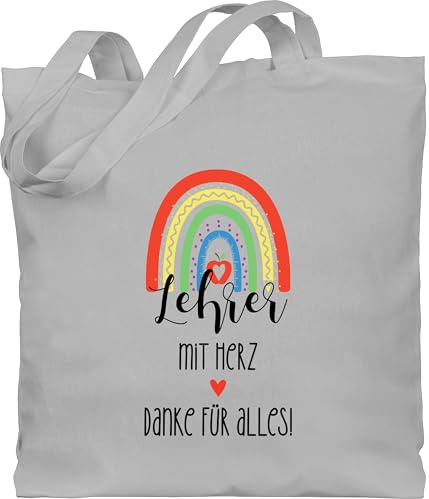 Shirtracer - Baumwolltasche - - Taschen - Lehrer mit Herz Danke für alles | Danke Lehrer | Dankeschön Lehrer | Dankeschön Geschenke Lehrer | Danke Geschenk Lehrer | Dankeschön für Lehrer