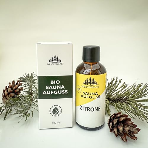 Weschdwood Premium Bio Saunaaufguss Zitrone | 100% natürliche Inhaltsstoffe