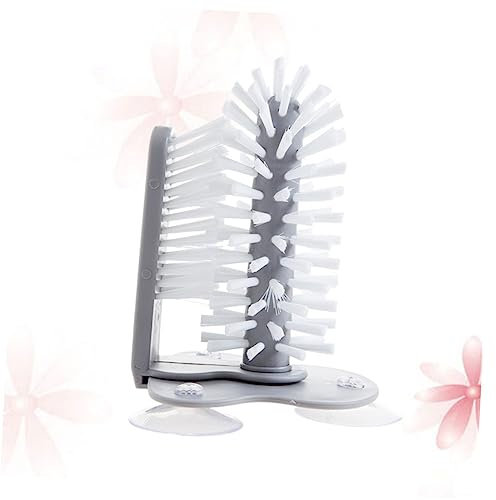 NIYANGLE Rotatable Lazy Wall Brush for Tea Cup and Glass Cup Cleaning Pp and Pvc Material for Kitchen and Home Use