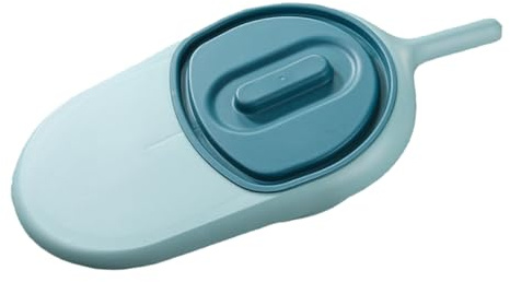 Padella da Letto Portatile Coperchio per Anziani e Gravidanza | Plastica , Forma Rotonda, Design Semplice e Pratico, Facile da Pulire, per Casa e Campeggio