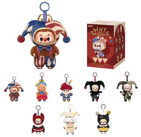 POP MART WHY SO SERIOUS Series Plush Doll Pendant Blind Box, Collectible Toys Charm, Holiday Birthday Gifts for Girls and Boys, Single Box