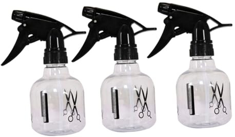 SHERCHPRY 3piezas Botella De Spray Vacía De Plástico Para Uso Doméstico y Peluquería Para Pulverizar Agua y Cuidado De Flores