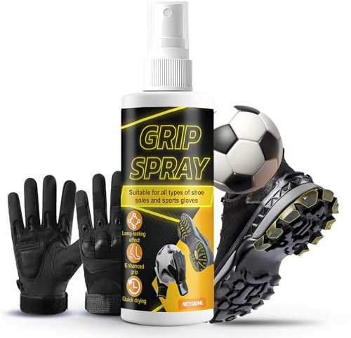 AllisWay Grip Spray, Shoe Grip Spray, Grip Spray For Shoes, Improves Grip, Suitable for Shoe Soles and Gloves, Such as Those Used In Sports Like Soccer, Basketball and Tennis, 120ml