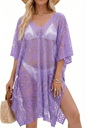 colornival Lace Beach Cover Up for Women | Bikini and Bathing Suit Cover Up, Beach Dress for Holiday