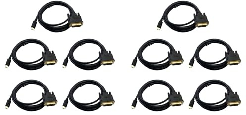 Mokamika 10 cavi USB tipo C a DVI da USB tipo C a DVI 24 + 1 adattatore 4K 30Hz (6FT/1.8M) per 3 per 2017/2016 Pro