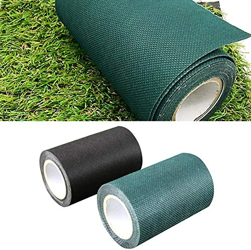 Topphomer - Cinta adhesiva para césped artificial, 1 cinta adhesiva para coser césped artificial para unir la alfombra de césped verde, conexión de césped artificial (verde 15 cm x 20 m)