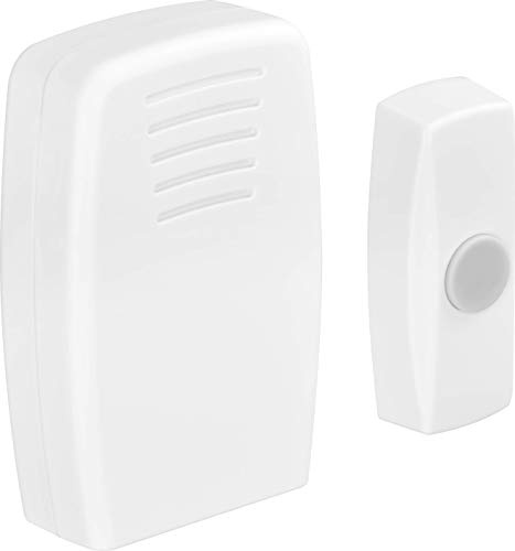 Masterplug Wireless Push Button DoorBell with a 30 Metre Range, Battery Operated