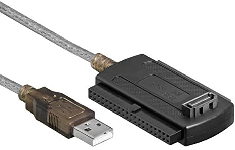 kkhouse Cable adaptador de disco duro 3 en 1 USB 2.0 IDE SATA 5.25 S-ATA 2.5 de 3.5 pulgadas para convertidor de PC y portátil