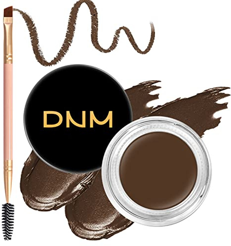 BEFIVECOK Eyebrow Pomade Kit with Dual-ended Eyebrow Brush, Water and Stain Resistant High Pigment Pomade, Corrects Brow Imperfections for Natural Long-lasting Brow Makeup (05# Soft Brown)