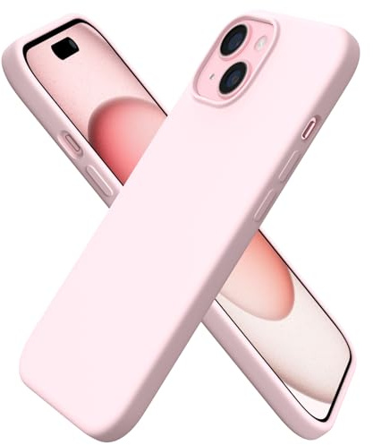 ORNARTO Compatible with iPhone 15 Case 6.1 , Liquid Silicone Slim Cover
