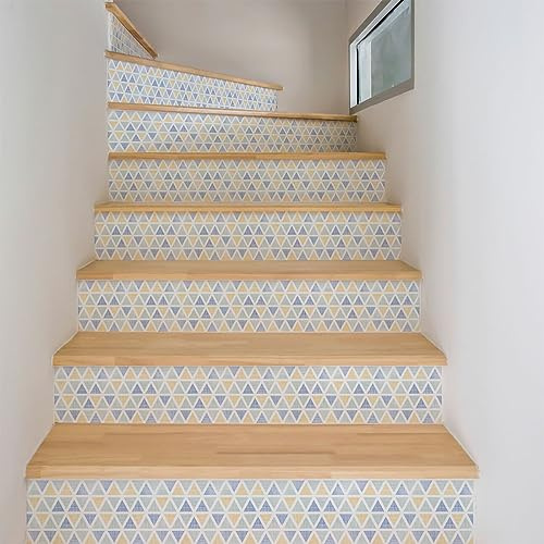 Ambiance - Adhesivo adhesivo para escaleras de azulejos de cemento (2 tiras de 15 x 105 cm)