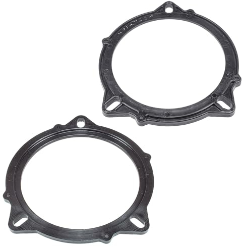 tomzz Audio 2804-014 Lautsprecherringe Adapter Halterungen kompatibel mit BMW Tesla Mini für 100mm DIN Lautsprecher