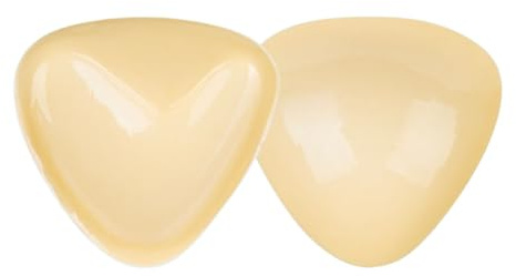 ZKZFCAI Imbottitura Reggiseno Push Up Imbottitura Per Reggiseno Pad Di Bikini Inserti Pad Inserti Rimovibile Triangolo Push Up Inserti Reggiseno Doppia-Faccia Coppe Adesive Seno (1#, one size)