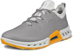 ECCO Men's Biom C4 Gore-tex Waterproof Golf Shoe, Wild Dove/Sunrise, 11-11.5