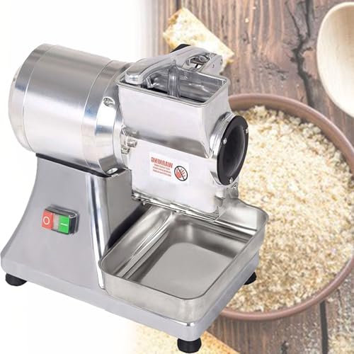 DPLWJPP Rallador Queso Comercial,Trituradora Migas Pan,con Motor Potente 550 W/0,75 HP,Trituradora Queso Múltiple con Un Recipiente,para Queso,Mantequilla,Salvado De Pan Migas