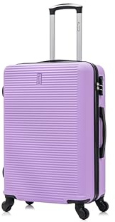 CELIMS - Valigia Media 20 kg Rigida Leggera | Valigia da Stiva 65cm Donna | Lucchetto Integrato | ABS | Trolley Medio 65cm con 4 Ruote | Viola