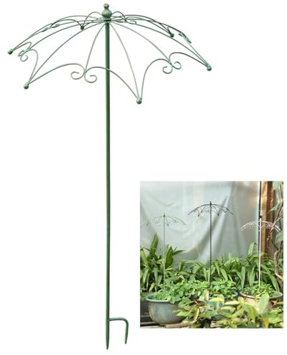 Treillis de jardin pour plantes grimpantes - Vert - 35 x 93 cm - Artisanat vieilli - Pour vigne, rose, fleur et tomate - Cadre de support inclus