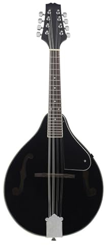 Mandoline Instrument Professionelles Saiteninstrument Mandoline Achtsaitiges Mandoline-Lindeninstrument Geeignet Für Anfänger Und Erwachsene(Black)