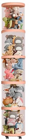 Stofftier Aufbewahrungsröhre Mit Rädern, Transparente Aufbewahrungsbox Spielzeugkiste, Aufbewahrung Von Plüschtier, Mehrschichtige Kuscheltier Aufbewahrung Röhre Für Plüschtiere, Puppen, 2/3/4/5Etagen