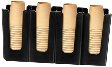 DINHEAROM Soporte Ajustable Para Vasos De Papel Plegable Rack Negro Para Almacenamiento Práctico Organizador Multiusos Para Cafetería Fiestas y Eventos Especiales