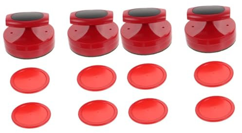 KOMBIUDA 2sätze Air Hockey Pucks Und Schiebern Ersatzteile Für EIS Und Tischhockey Für Spielräume Und Familienabende Langlebig Und rutschfest