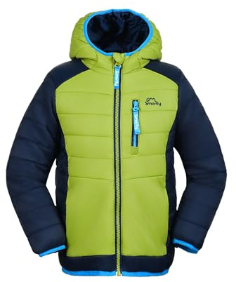 SMONTY Veste à matelassure pour enfants – Veste légère et résistante à l'eau pour garçons et filles avec joints soldés – Parfaite pour le printemps, l'automne, le camping, la randonnée et les voyages