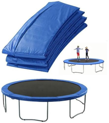 MPYEKP Trampolin Randabdeckung Ø244 305cm Federabdeckung,Trampolin Umrandung Blau,Trampolin Ersatzteil Trampolin Randabdeckung,Sicherheitsmatte,UV-resistent,Reißfestes(Blue,6ft)