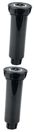 Garneck Spruzzatore Nero Irrigazione Automatico Retraibile in ABS, Filtro Integrato, 2 Pezzi, Giardino, per Giardino e Prato