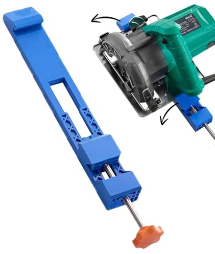 Guía para Sierra Circular | Herramienta de Guía de Corte de Madera Ajustable | Precisión para Estructuras y Accesorio para Proyectos de Mejora del Hogar y Construcción con Sierra Eléctrica