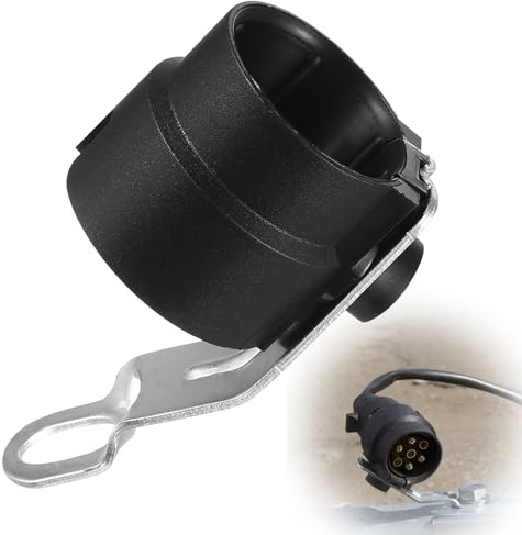 Support de Prise Remorque, Porte-Fiche pour Adaptateur 7 vers 13 Broches, Support d'Attelage Pivotant pour Timon de Remorque, Accessoire pour Remorques Chevaux