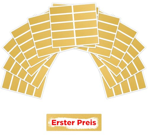 Rubbelkarten Gold Sticker, 120 Stück (12 Blätter) Rubbelkarten Geburtstag Überraschungen Rubbelkarten Set Lernetiketten Kleines Rechteck Gummiaufkleber Spiel Geschenke