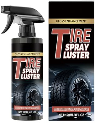 Kixolazr Brillant Pour Les Pneus | 120ml Restaurateur de Revêtement de Roues - Spray Pour Jantes Faible Mousse - pour Camping-car Urbain Tout-terrain Maison Voiture Véhicule Automobile Extérieur