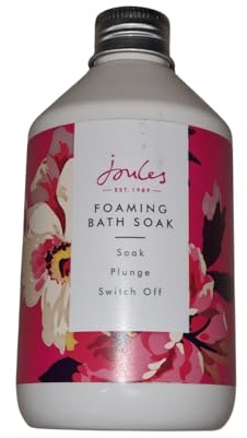 Joules-London Foaming Bath Soak, Luxurious Floral Design, 250ml, Relaxing Bath Time Formula