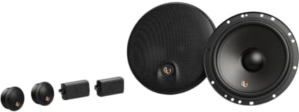 Infinity Alpha 603C 2-vägs högtalarsystem, 165 mm, kon plus en, Edge-Drive Silk Dome Tweeter, 90W RMS, med galler, hög lojalitetsljud för premiumuppgradering.