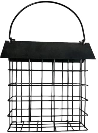 Comederos para Aves Silvestres,Alimentador A Prueba De Ardillas Resistente Al Clima De Hierro,Alimentador De Aves De Balcón - para Observación Alimentación Mascotas Aviarios Pinzones