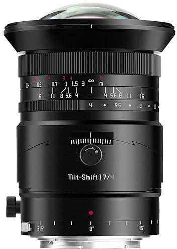 TTArtisan 17mm F4 Metal Bodied Tilt-Shift Full Frame Lens Compatible with Nikon Z Mount - Black