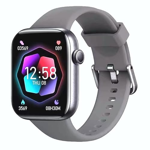 AOYBWK Smartwatch Uomo Donna, 1.85 Orologio Fitness con Chiamate Bluetooth e Notifiche, 140+ Modi Sportivi con Contapassi, SpO2, Cardiofrequenzimetro da Polso, Sonno, IP68 per Android iOS