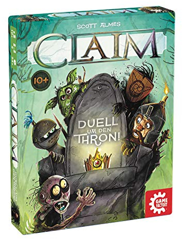 Game Factory 646222 Claim, Das Duell um den Thron, Kartenspiel, Stichspiel, für 2 Spieler