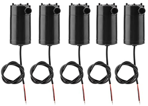 5 Stücke Mini Wasser Pumpe, Motor Pumpe Wasser Pumpen DC 3 V 5 V Micro Submersible Mini Wasser Pumpe Oder Aquarium Brunnen Aquarium, Micro Motor Pumpe Wasser Pumpen
