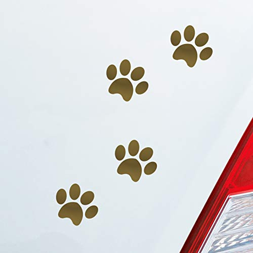 Hellweg Druckerei Pfoten Paws Dog Hund Haustier Tier Pfote Paw Auto Aufkleber Sticker Heckscheibenaufkleber