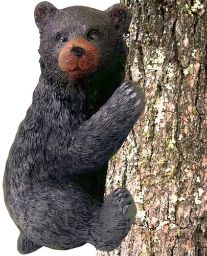 BestGiftEver Statue de décoration de Jardin avec Ours Noir sur Un Arbre