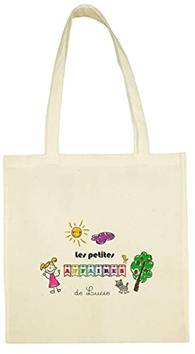 SB11 Tote Bag Les Petites Affaires de Dessin Enfant Fille à personnaliser, sac dessin enfant à personnaliser, sac shopping, sac de courses, sac personnalisé, sac réutilisable enfant