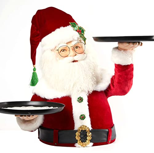 Dolcetti di Natale Con Pupazzo di Neve in Resina, Vassoio Porta Frutta, Piatti, Cibo e Snack per Feste in Casa, Vassoio per Babbo Natale