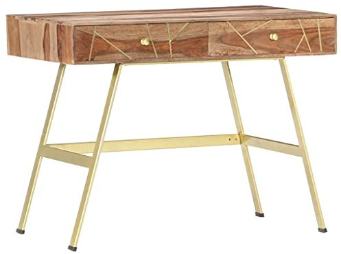 Schreibtisch klappbar,klappschreibtisch,sekretär Schrank,Schreibtisch mit Schubladen 100×55×75 cm Massivholz Palisanderschreibtisch,computertisch,Desk,