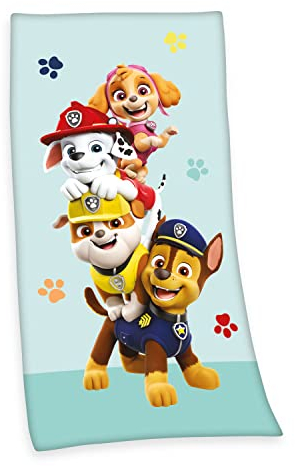 Herding Paw Patrol Velourstuch, 75x150 cm, 100% Baumwolle, Velours