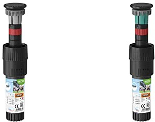 Claber 87314 Inter. MICROIRRIGATORE 90 90230, Nero/Rosso, 40x40x145 cm & 87313 Inter. MICROIRRIGATORE 180 90220, Nero/Rosso, 40x40x140 mm