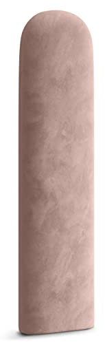 Muralo - Paneles ovalados acolchados para cabecero de cama, para decoración de pared, para dormitorio o salón, como cojines lumbares, modernos (rosa claro, 20 x 100 cm)