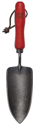Felco Garden hand Trowel Model 401 Forged Baron Hardened Steel Ash Wood Handle Gardening Planting Weeding Horticulture made in Netherlands