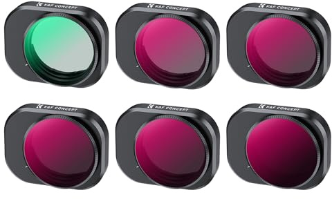 K&F Concept Mini 4 Pro Bright Day ND/PL,CPL Filter,6 Stück CPL, ND4&PL-ND64&PL Filter Kompatibel mit DJI Mini 4 Pro, (SKU.2082)